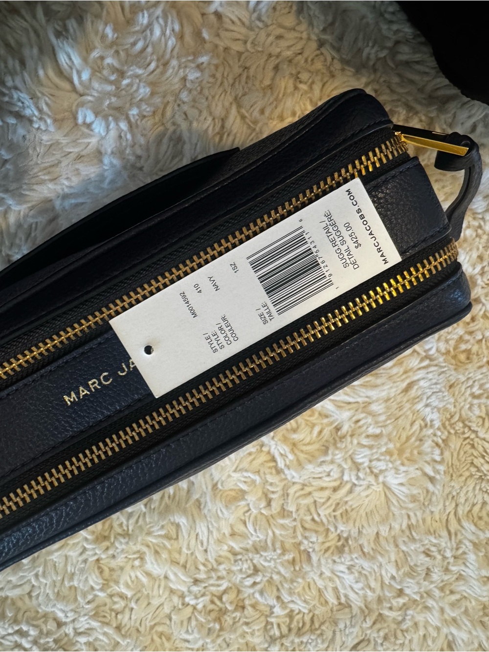 MARC JACOBS The Softshot M0014591 Navy Leather Women's Shoulder Bag - Picture 6 of 12